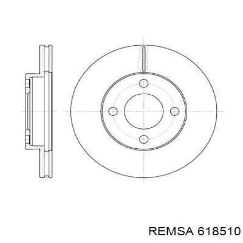 Передние тормозные диски 618510 Remsa