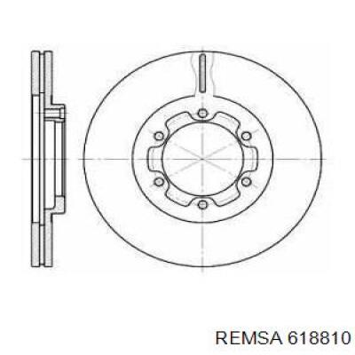 618810 Remsa диск тормозной передний