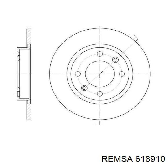 Передний тормозной диск Remsa 618910