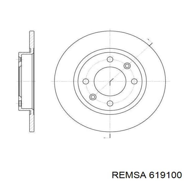 Купить 619100 Remsa Ротор тормозной