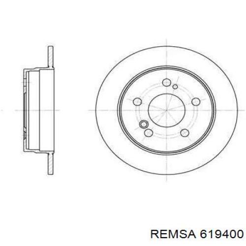 Тормозные диски 619400 Remsa