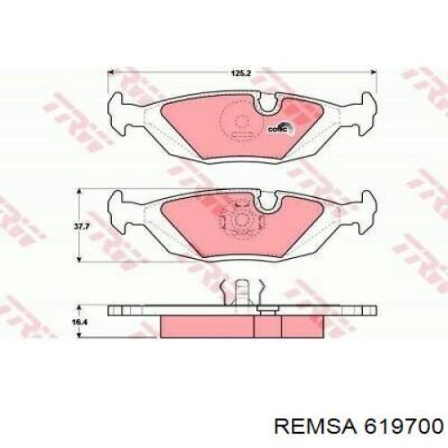 619700 Remsa Дисковый тормоз