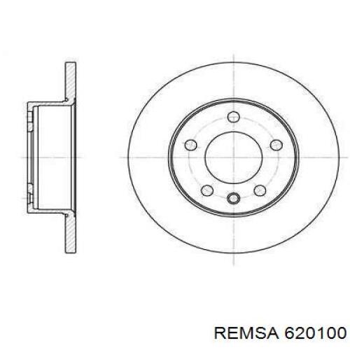 620100 Remsa Диск тормозной передний