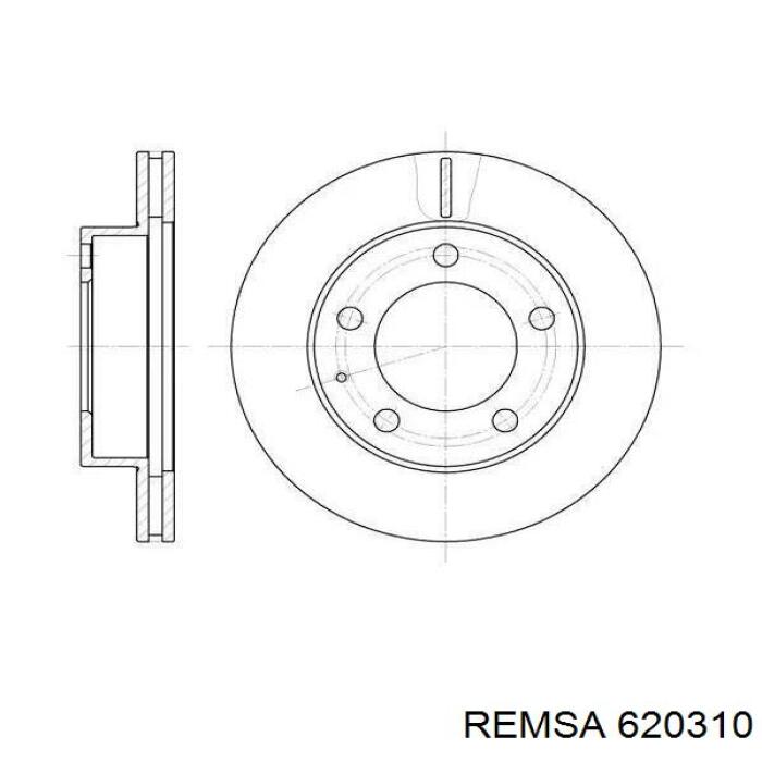 Диск тормозной передний Remsa 620310