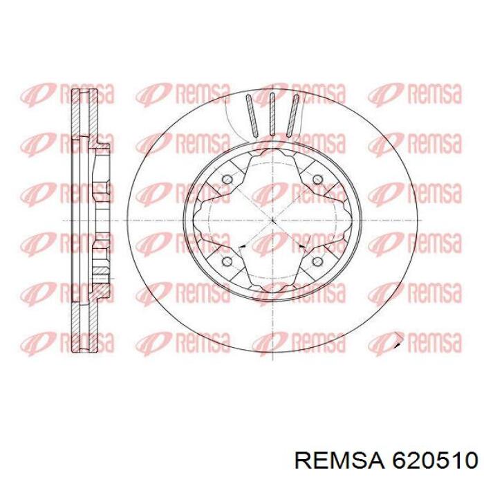 Freno de disco delantero 620510 Remsa
