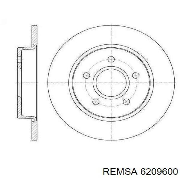 Задний тормозной диск Remsa 6209600 цена, от 38.66 USD