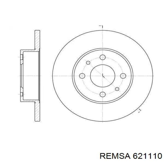 Передний тормозной диск Remsa 621110