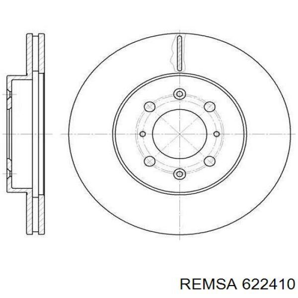 6224.10 Remsa диск тормозной передний