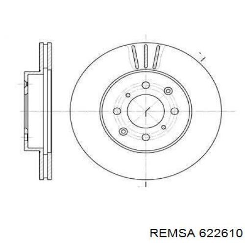 6226.10 Remsa диск тормозной передний