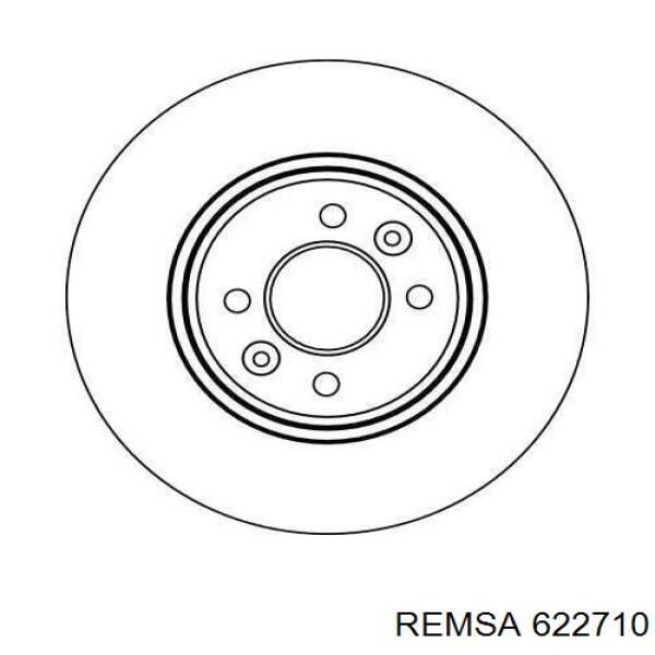 Передние тормозные диски 622710 Remsa