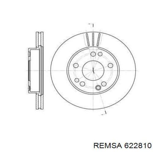 622810 Remsa диск тормозной передний