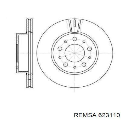 623110 Remsa диск тормозной передний