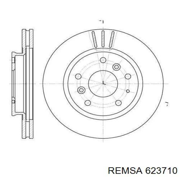 623710 Remsa диск тормозной передний