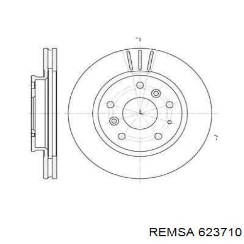Тормоз дисковый передний Remsa 623710 цена, от 38.98 USD