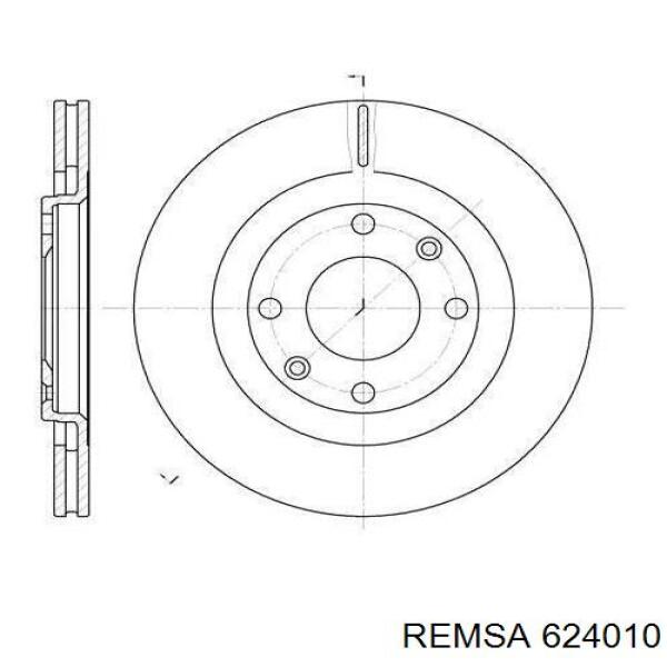 6240.10 Remsa диск тормозной передний