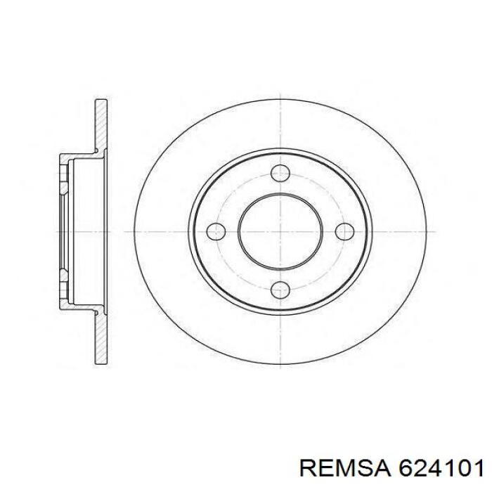 Freno de disco delantero 624101 Remsa