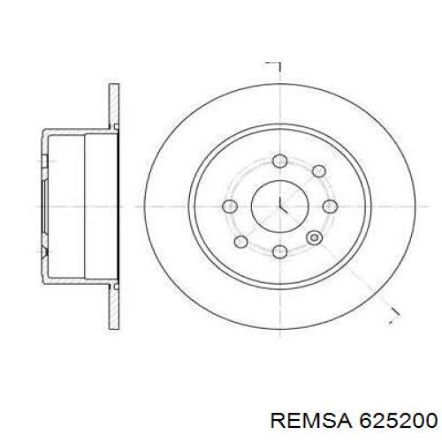 Тормозные диски 625200 Remsa