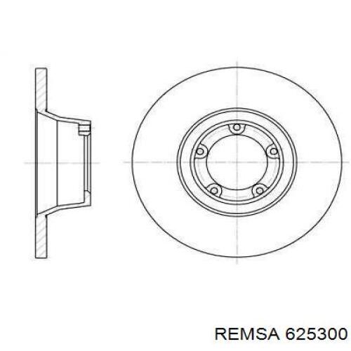 Передние тормозные диски 625300 Remsa