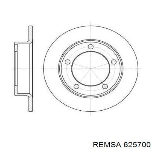 Передние тормозные диски 625700 Remsa