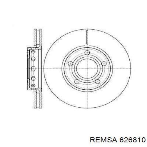 Передние тормозные диски 626810 Remsa