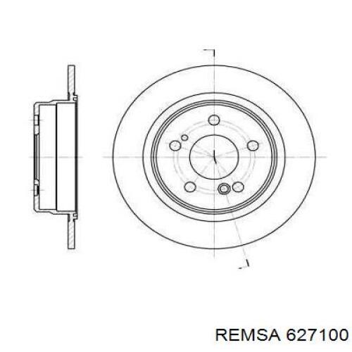 Тормозные диски 627100 Remsa