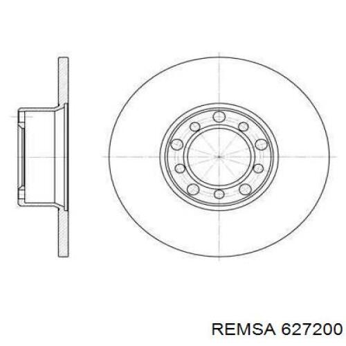 Передние тормозные диски 627200 Remsa