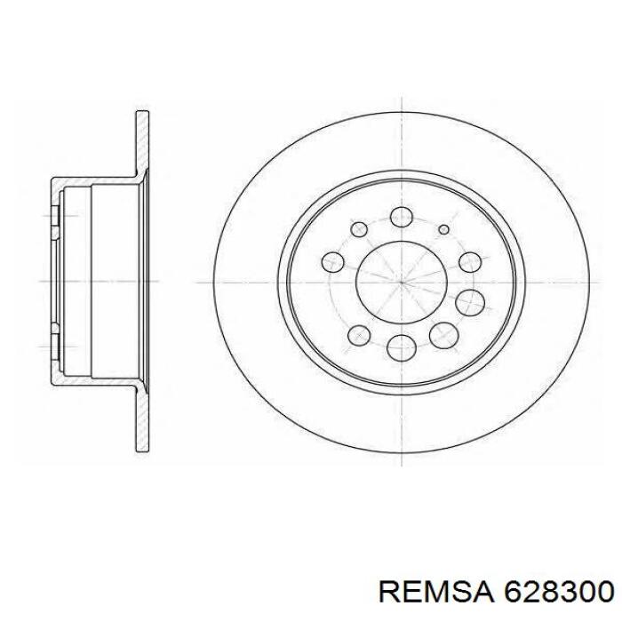 Тормозные диски 628300 Remsa