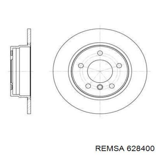 Купить 628400 Remsa Диск тормозной задний