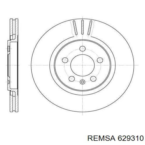 629310 Remsa диск тормозной передний