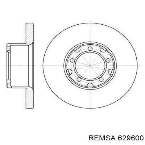 Передние тормозные диски 629600 Remsa