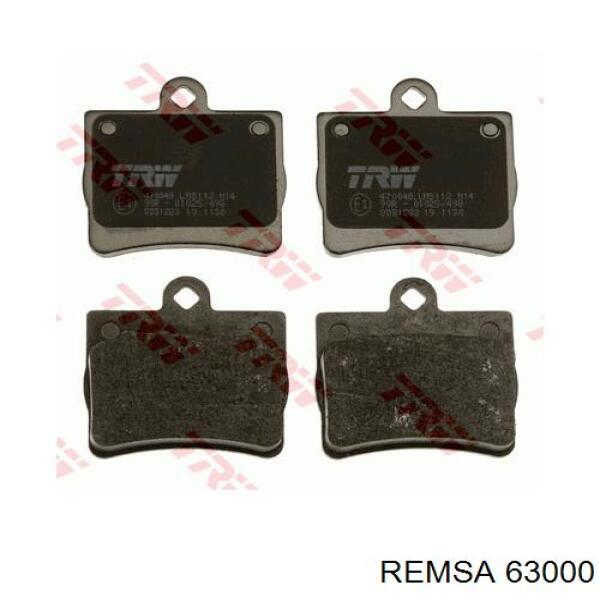 63000 Remsa колодки тормозные задние дисковые