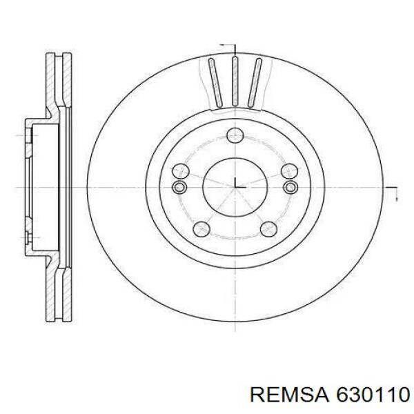 630110 Remsa диск тормозной передний