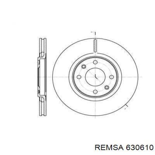 630610 Remsa диск тормозной передний