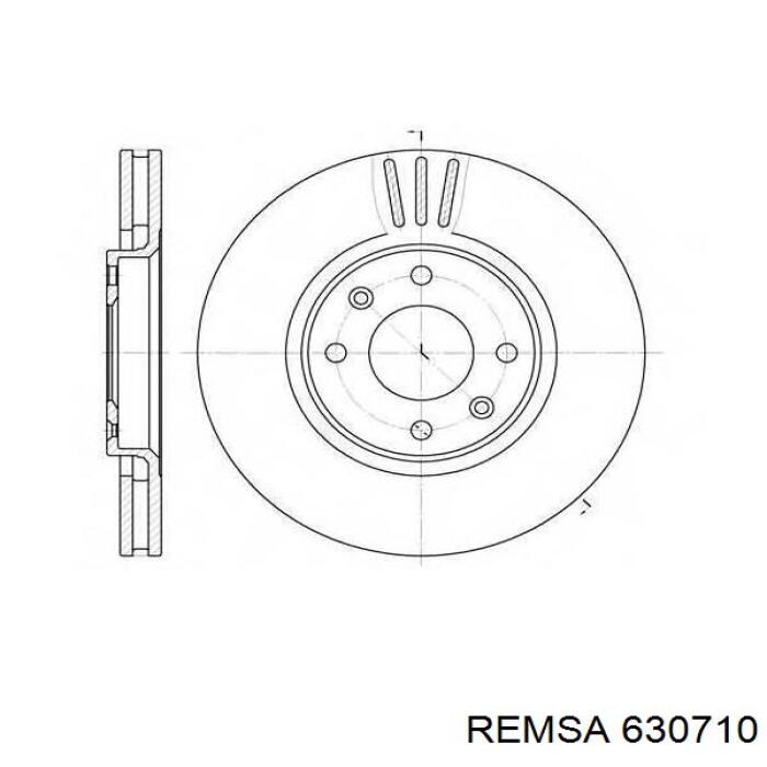 Передний тормозной диск Remsa 630710