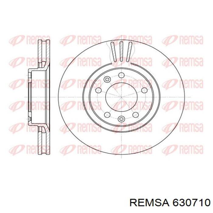 630710 Remsa диск тормозной передний