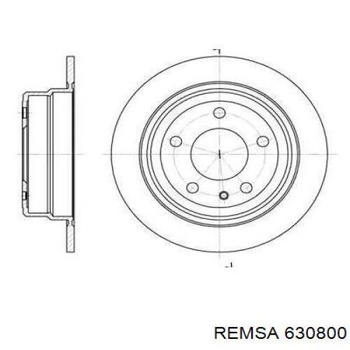 Тормозные диски 630800 Remsa