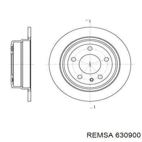 Тормозные диски 630900 Remsa