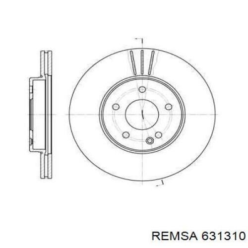 631310 Remsa диск тормозной передний