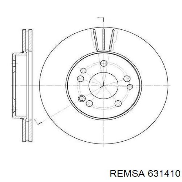 6314.10 Remsa диск тормозной передний