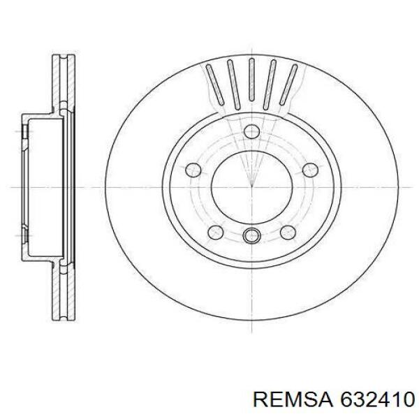 6324.10 Remsa диск тормозной передний