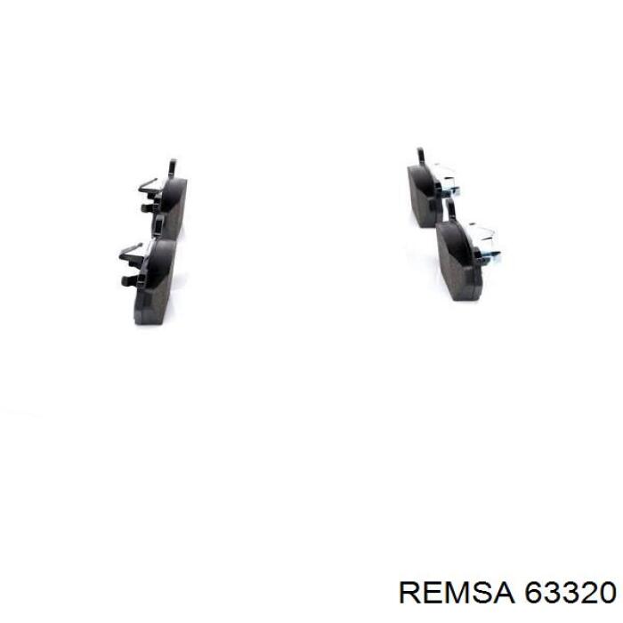 Передние тормозные колодки 63320 Remsa