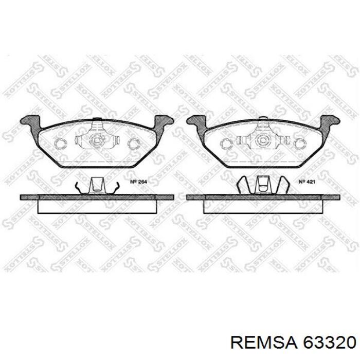 63320 Remsa Колодки передние
