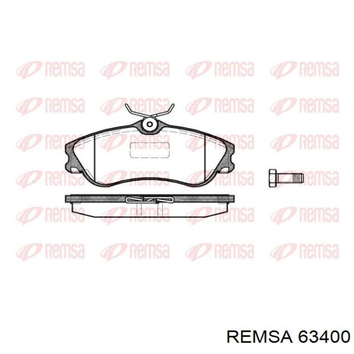 Передние тормозные колодки 63400 Remsa