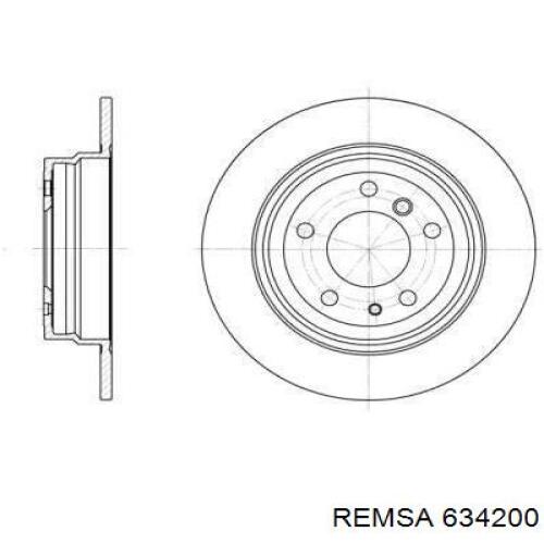 Тормозные диски 634200 Remsa