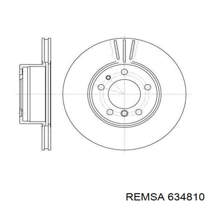 634810 Remsa диск тормозной передний