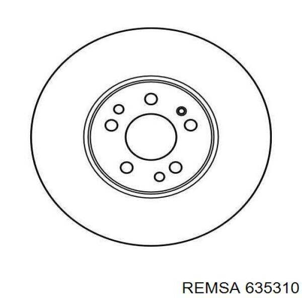 Передние тормозные диски 635310 Remsa
