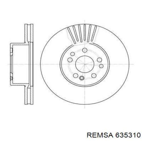 Передние тормозные диски 635310 Remsa