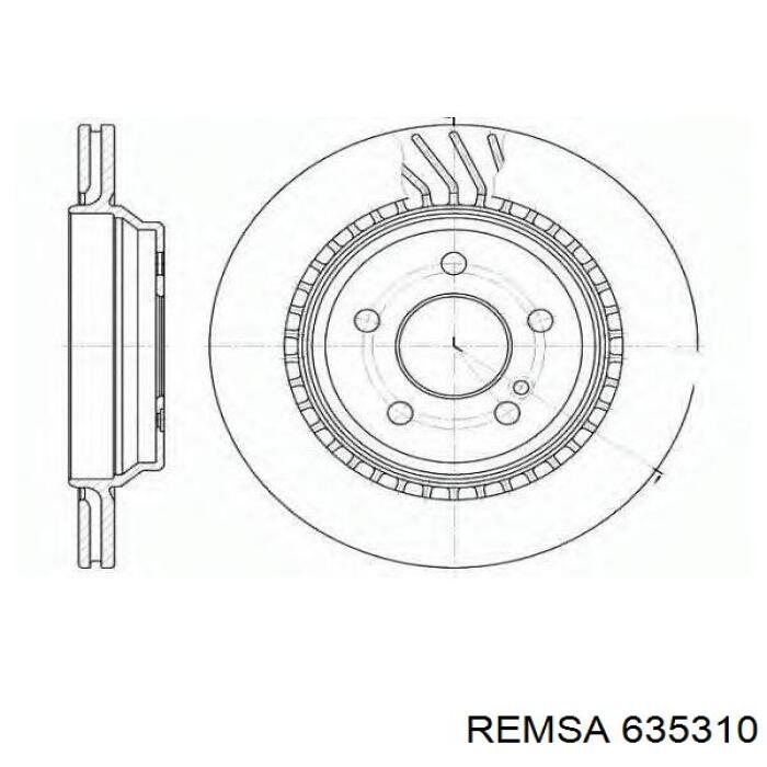 635310 Remsa Диск тормозной передний