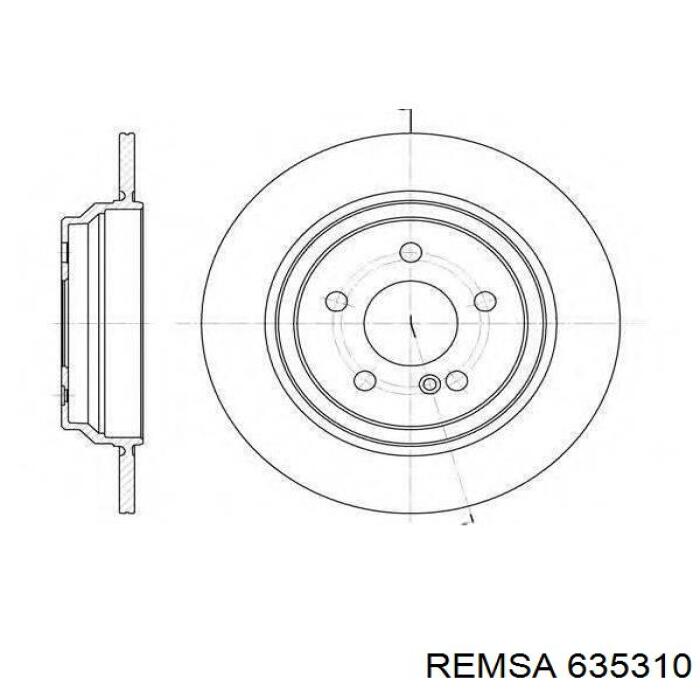 Тормоз дисковый передний Remsa 635310 цена, от 70.86 USD
