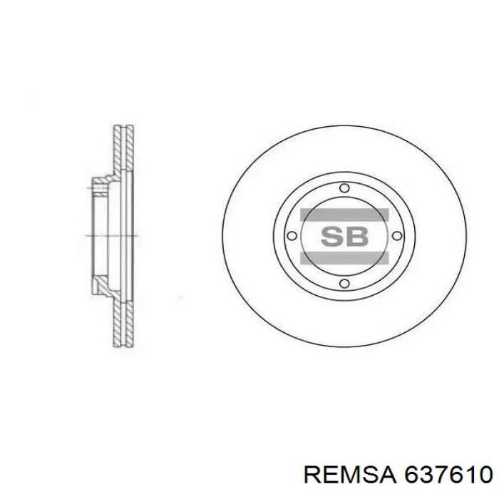 Купить 637610 Remsa Ротор тормозной